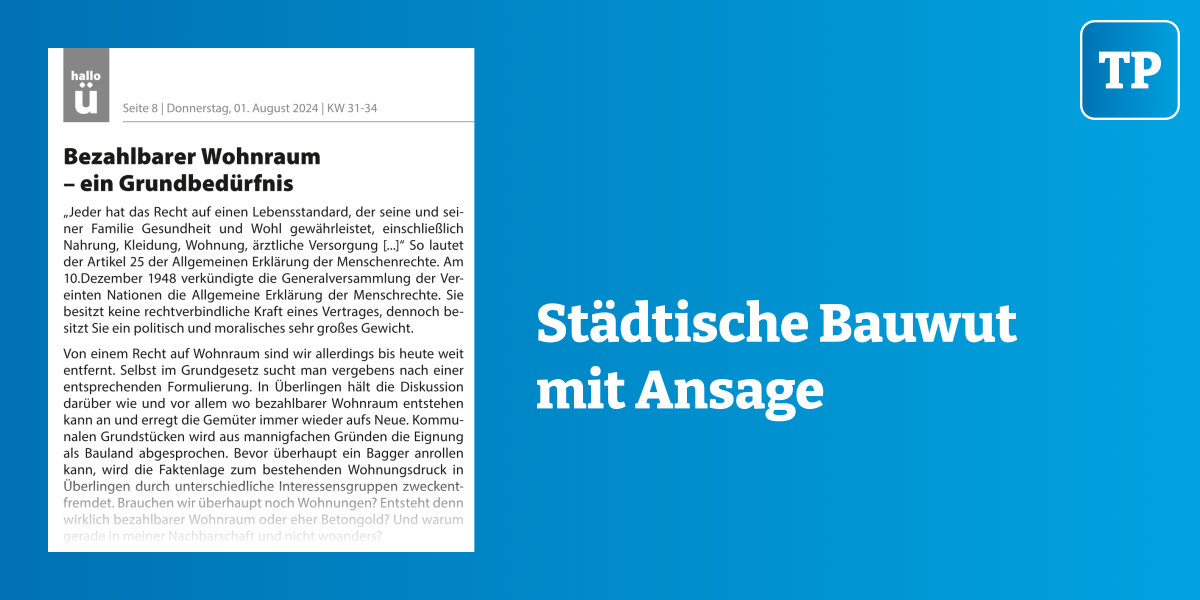 Finde den Fehler, finde die Lösung: „Wohnungsnot“